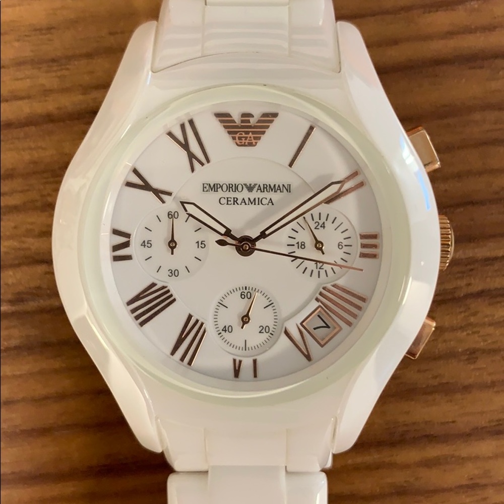 Emporio Armani Ceramic Chronograph Watch AR1417